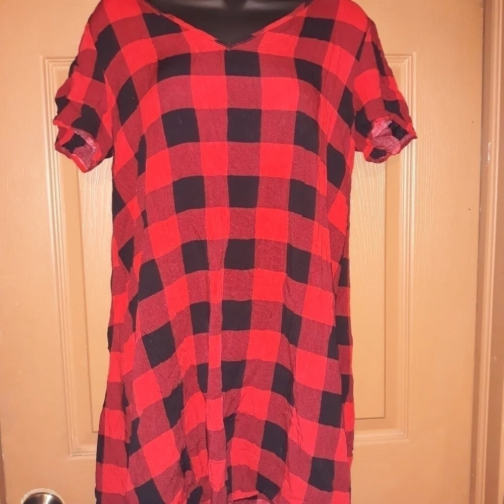 Shein checkared dress size large A-49 5/$25